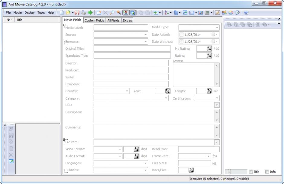 screenshot of program