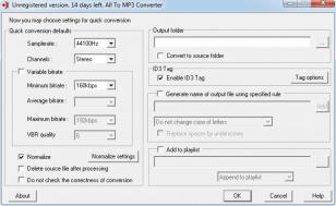 All To MP3 Converter main screen