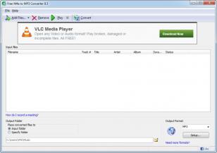 Free M4a to MP3 Converter main screen