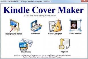 Kindle Cover Maker main screen