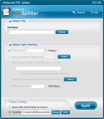 4Videosoft PDF Splitter main screen