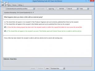 Adobe Digital Publishing Suite ACE Exam Aid main screen