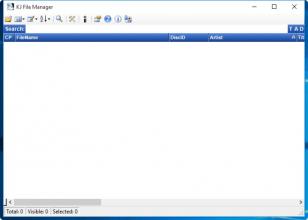 KJ File Manager main screen