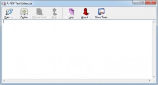 A-PDF Text Extractor main screen