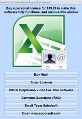 Excel To VCF Converter Software main screen