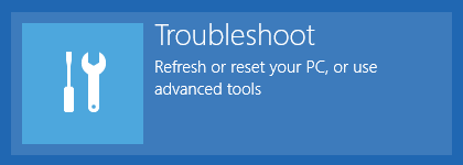 Boot menu for Windows 8