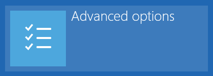 Boot menu for Windows 10