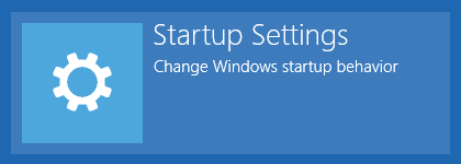 Boot menu for Windows 8